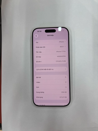 iPhone 17 Pro 256GB - Cũ đẹp - CL7LRQ - 1