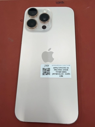 iPhone 16 Pro Max 256GB - Cũ xước cấn - Titan vàng - RH3XHX - 7