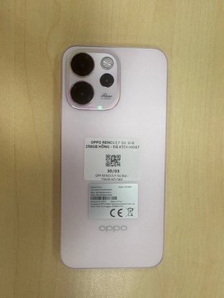 OPPO Reno15 F 5G 8GB 256GB - Hồng - Đã kích hoạt - 346374 - 3