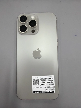 iPhone 16 Pro Max 256GB - Cũ đẹp - Titan tự nhiên - 0649MX - 3