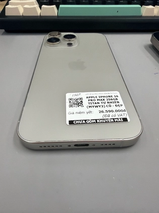 iPhone 16 Pro Max 256GB - Cũ đẹp - Titan tự nhiên - 0649MX - 7