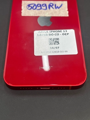 iPhone 13 128GB - Cũ đẹp-Đỏ - 5099RW - 7
