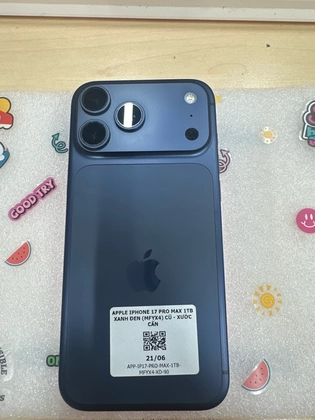 iPhone 17 Pro Max 1TB - Cũ xước cấn - Xanh Đen - 1Y02GD - 3