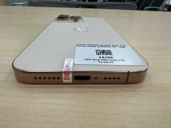 iPhone 16 Pro Max 1TB - Cũ đẹp - Titan vàng - MJ4Y7Q - 7
