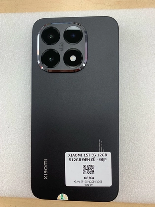 Xiaomi 15T 5G 12GB 512GB - Cũ đẹp-Đen - 313687 - 3