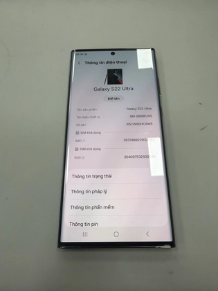 Samsung Galaxy S22 Ultra (8GB - 128GB) - Cũ Trầy Xước-Đen - 932643 - 1