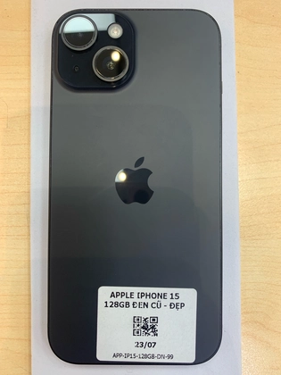 iPhone 15 128GB - Đen - Cũ Đẹp - Q0FC60 - 3