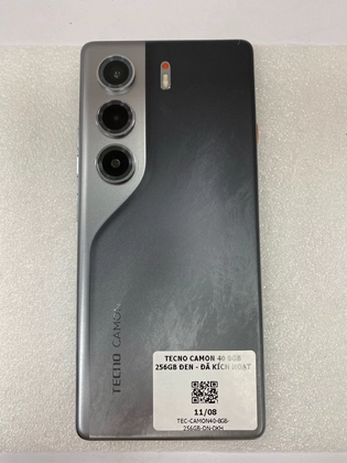 Tecno Camon 40 8GB 256GB - Đã kích hoạt-Đen - 814291 - 3