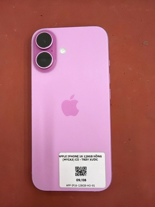 iPhone 16 128GB - Cũ trầy xước - Hồng - JK7LQL - 3