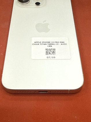 iPhone 15 Pro Max 256GB - Titan Trắng - Cũ Xước Cấn - D21Y67 - 6