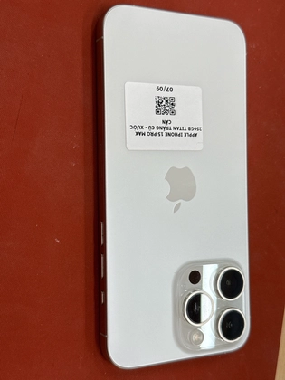 iPhone 15 Pro Max 256GB - Titan Trắng - Cũ Xước Cấn - D21Y67 - 5