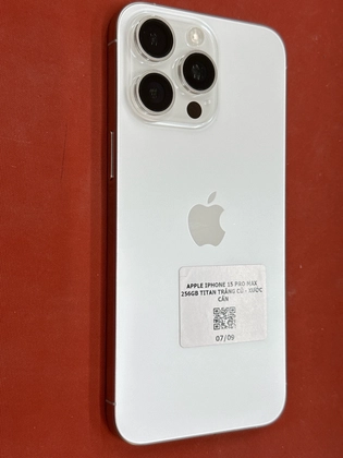 iPhone 15 Pro Max 256GB - Titan Trắng - Cũ Xước Cấn - D21Y67 - 4