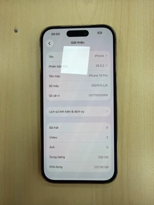 iPhone 14 Pro 256GB - Cũ Đẹp-Vàng - XXDXP4 - 1