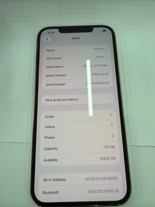 iPhone 12 Pro Max 128GB cũ trầy xước - 5H0D42 - 1