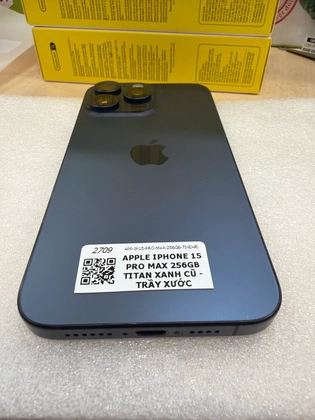 iPhone 15 Pro Max 256GB - Cũ trầy xước - Titan xanh - W495WR - 7