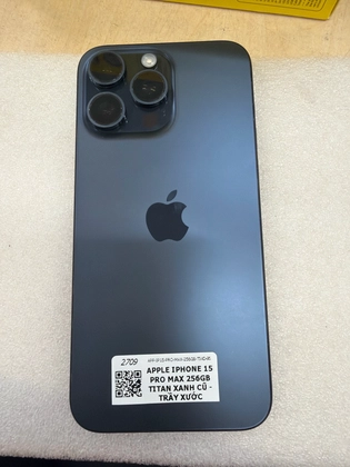 iPhone 15 Pro Max 256GB - Cũ trầy xước - Titan xanh - W495WR - 3