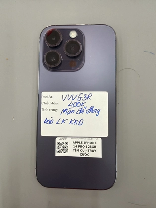 iPhone 14 Pro 128GB - Tím - Cũ Trầy Xước - VVVG3R - 3