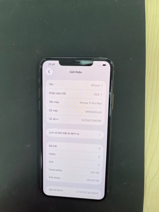 iPhone 11 Pro Max 256GB cũ trầy xước - 7QN70K - 1