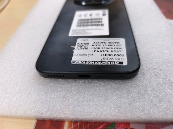 Xiaomi Redmi Note 15 Pro 5G 12GB 256GB - Đen - Đã kích hoạt - 711089 - 7