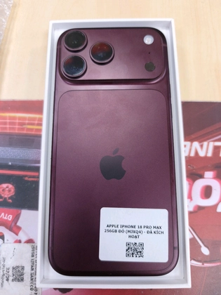 iPhone 18 Pro Max 256GB - Đã kích hoạt - đỏ burgundy - M6D6W0 - 3