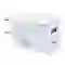 Sạc nhanh Mini Trusmi PD 65w Gan 1A+2C kèm cáp Type-C to Type-C 60w (US) CH05 1