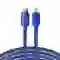 Cáp Baseus Crystal Shine USB-C to lightning dài 2M 2