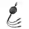 Cáp Baseus Bright Mirror 2 Series Retractable 3 in 1 USB to M+L+C 3.5A dài 1.1m 3