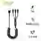 Cáp Golf 3A GC-72X 3 in 1 sạc nhanh dây dù 1.5M 1