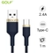 Cáp Golf USB-C Sạc Nhanh 3A GC-71T Dây Dù Dài 1m 1