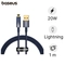 Cáp Baseus Explorer Series Tự Ngắt Lightning 2.4A 1m 1