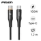 Cáp sạc nhanh tự ngắt Pisen Pro FOX INTELLIGENT C C 100W 1.2M 1