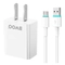 Sạc BWOO 2 cổng USB-A kèm cáp Type-C US CDA64VC 1