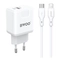Sạc BWOO 2 cổng USB-A kèm cáp Type-C US CDA64VC 1