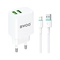 Sạc BWOO 2 cổng USB-A kèm cáp Type-C US CDA64VC 1