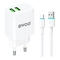 Sạc BWOO 2 cổng USB-A kèm cáp Type-C US CDA64VC 1