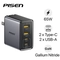 Sạc Pisen Bolt Utility 65W 2C Gan Fast kèm cáp Type-C to Type-C 1