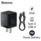 Sạc nhanh Baseus Palm 1C1A 30W US ( kèm cáp mini C to C 60W dài 1m ) 1