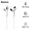 TAI NGHE CÓ DÂY BASEUS ENCOK 3.5MM H17 - TRẮNG 1