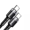 Cáp sạc nhanh Baseus Cafule PD 2.0 100W Type-C to Type-C (20V 5A) 2M 5