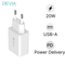 Củ Sạc Devia 1 Cổng EU V3 Trắng 1