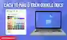 Cách tô màu ô trong Google Docs đơn giản