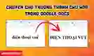 Chuyển chữ thường thành chữ hoa trong Google Docs