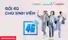 Gói 4G cho sinh viên VinaPhone, Viettel, MobiFone