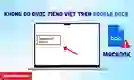 Không gõ được tiếng Việt trên Google Docs MacBook