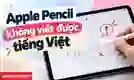 Apple Pencil không viết được tiếng Việt