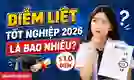 Điểm liệt tốt nghiệp 2026 là bao nhiêu? Cách tính điểm liệt?